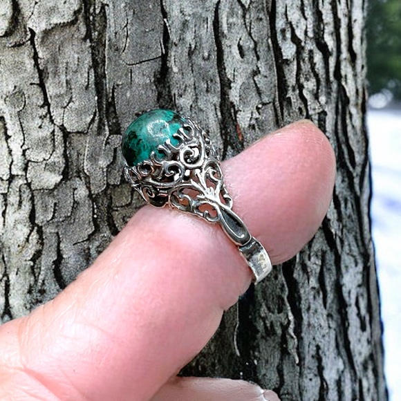 🌺Vintage Sterling & Eliat Ring - Picture 4 of 11